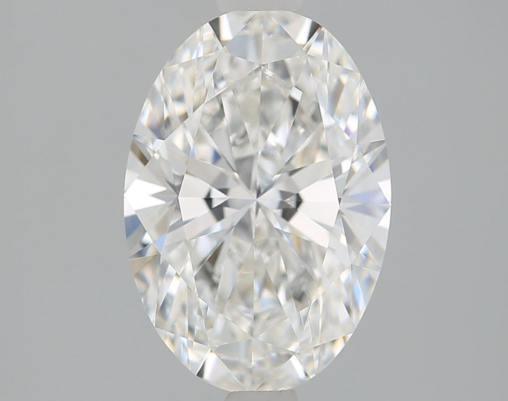 1.69 Carat Oval Lab Diamond with  Cut Diamond in 14KT  view 1
