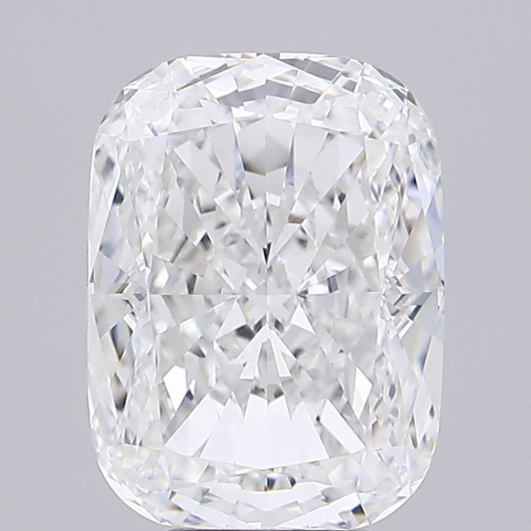 5.48 Carat Cushion Lab Diamond with  Cut Diamond in 14KT  view 1
