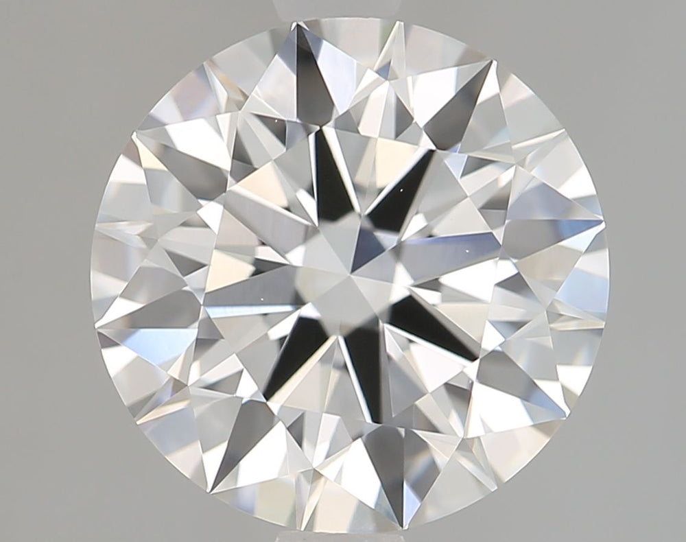 2.54 Carat Round Lab Diamond with  Cut Diamond in 14KT  view 1
