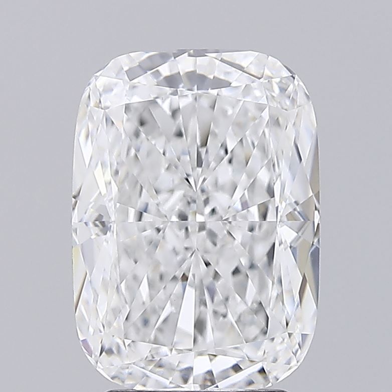 3.41 Carat Cushion Lab Diamond with  Cut Diamond in 14KT  view 1
