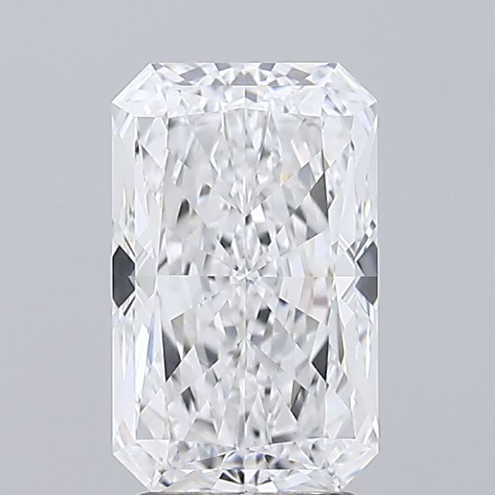 3.21 Carat Radiant Lab Diamond with  Cut Diamond in 14KT  view 1

