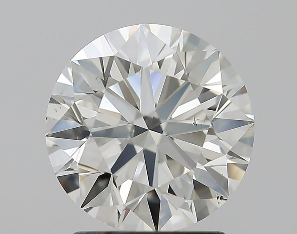 2.1 Carat Round Natural Diamond with  Cut Diamond in 14KT  view 1
