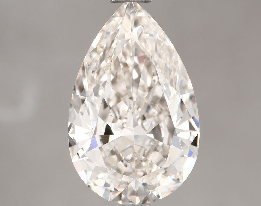 2.01 Carat Pear Natural Diamond with  Cut Diamond in 14KT  view 1
