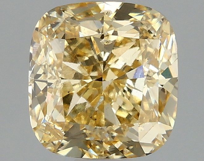 2.0 Carat Cushion Lab Diamond with  Cut Diamond in 14KT  view 1
