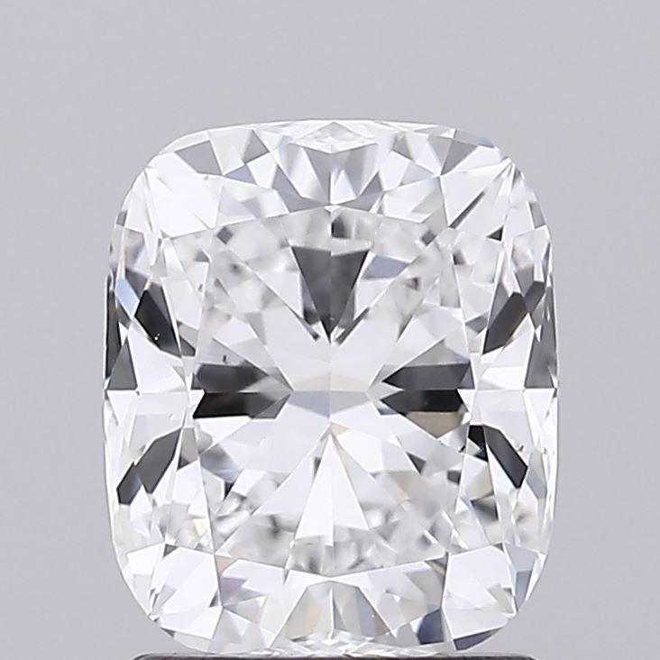 1.52 Carat Cushion Lab Diamond with  Cut Diamond in 14KT  view 1
