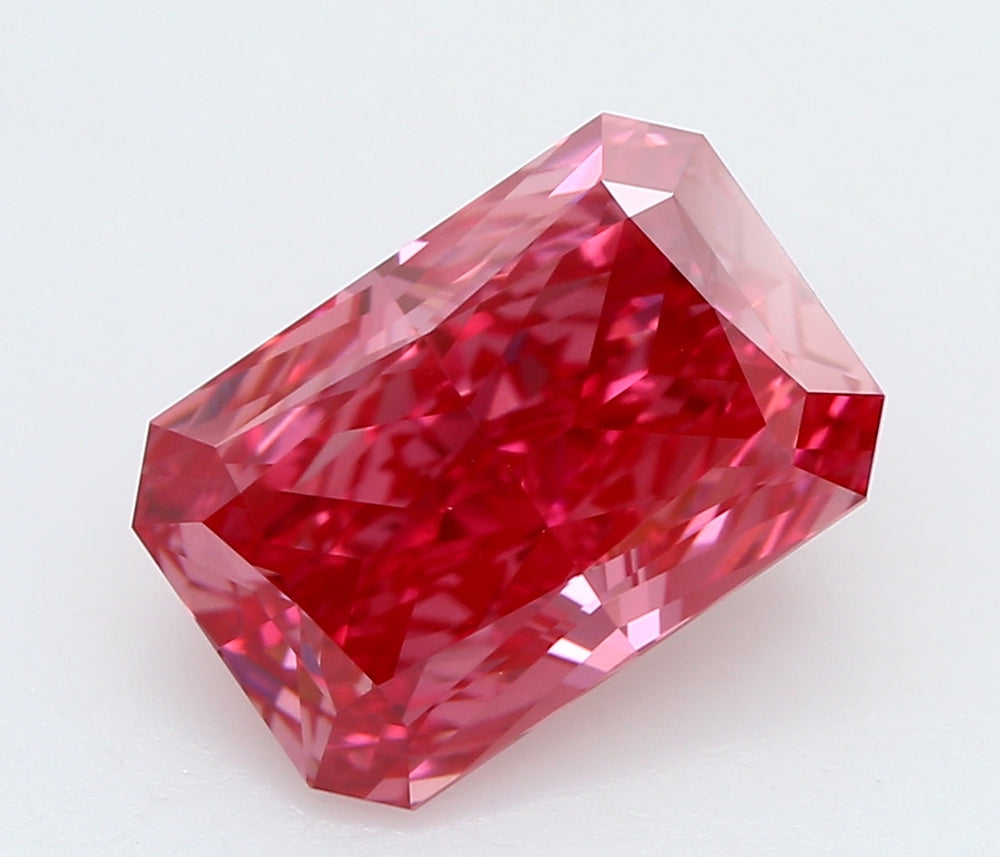 1.53 Carat Radiant Lab Diamond with  Cut Diamond in 14KT  view 1

