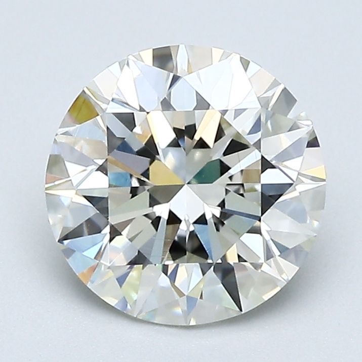 1.79 Carat Round Natural Diamond with  Cut Diamond in 14KT  view 1
