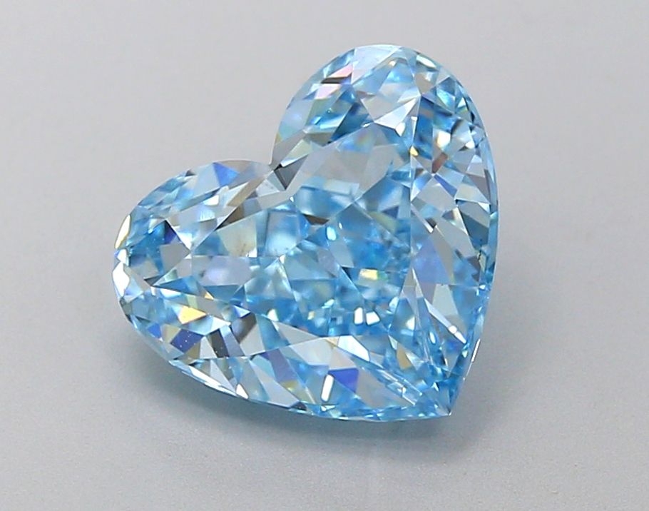 3.03 Carat Heart Lab Diamond with  Cut Diamond in 14KT  view 1
