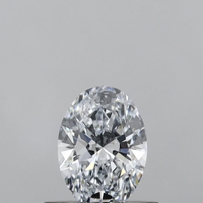 0.55 Carat Oval Lab Diamond with  Cut Diamond in 14KT  view 1
