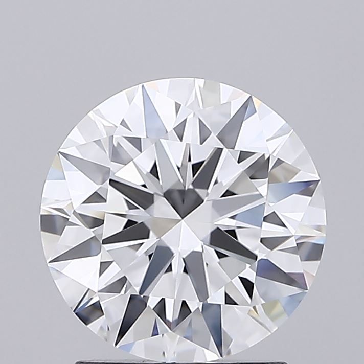 1.74 Carat Round Lab Diamond with  Cut Diamond in 14KT  view 1
