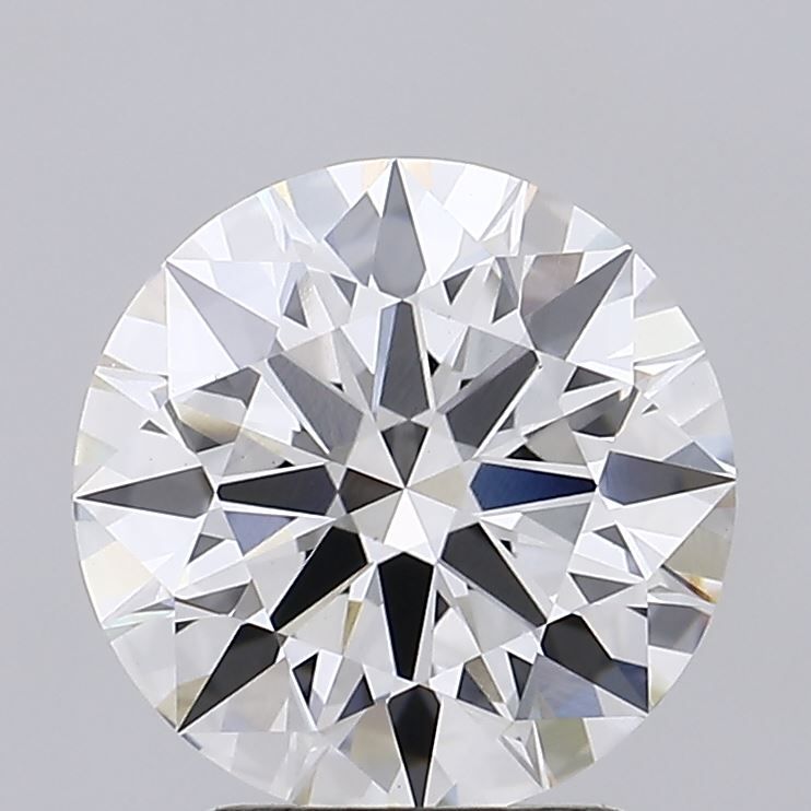 2.51 Carat Round Lab Diamond with  Cut Diamond in 14KT  view 1
