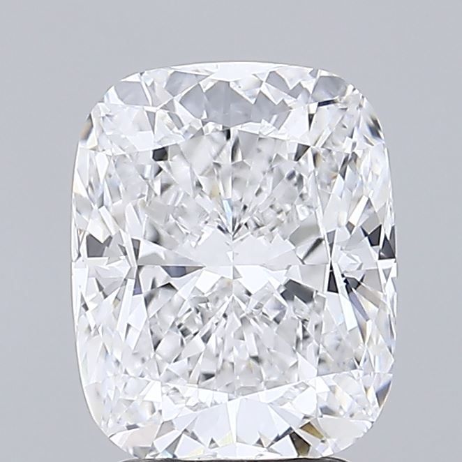3.03 Carat Cushion Lab Diamond with  Cut Diamond in 14KT  view 1
