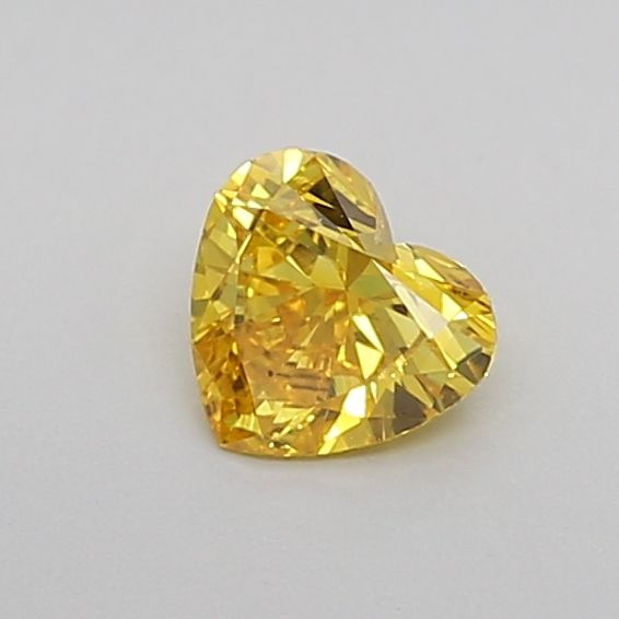 0.34 Carat Heart Lab Diamond with  Cut Diamond in 14KT  view 1
