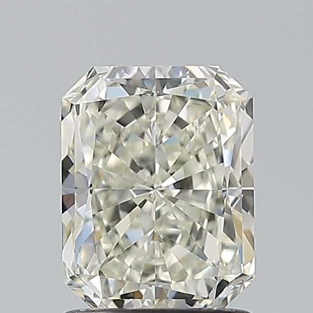 1.5 Carat Radiant Natural Diamond with  Cut Diamond in 14KT  view 1
