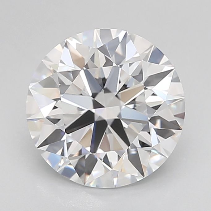 2.41 Carat Round Lab Diamond with  Cut Diamond in 14KT  view 1
