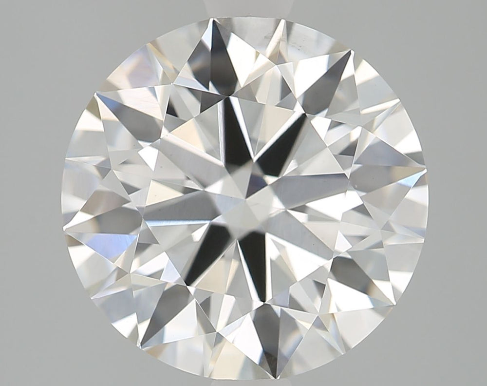 3.02 Carat Round Lab Diamond with  Cut Diamond in 14KT  view 1
