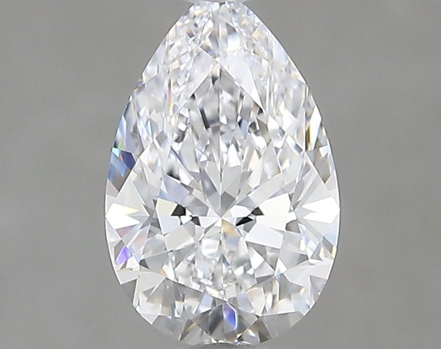 1.0 Carat Pear Natural Diamond with  Cut Diamond in 14KT  view 1
