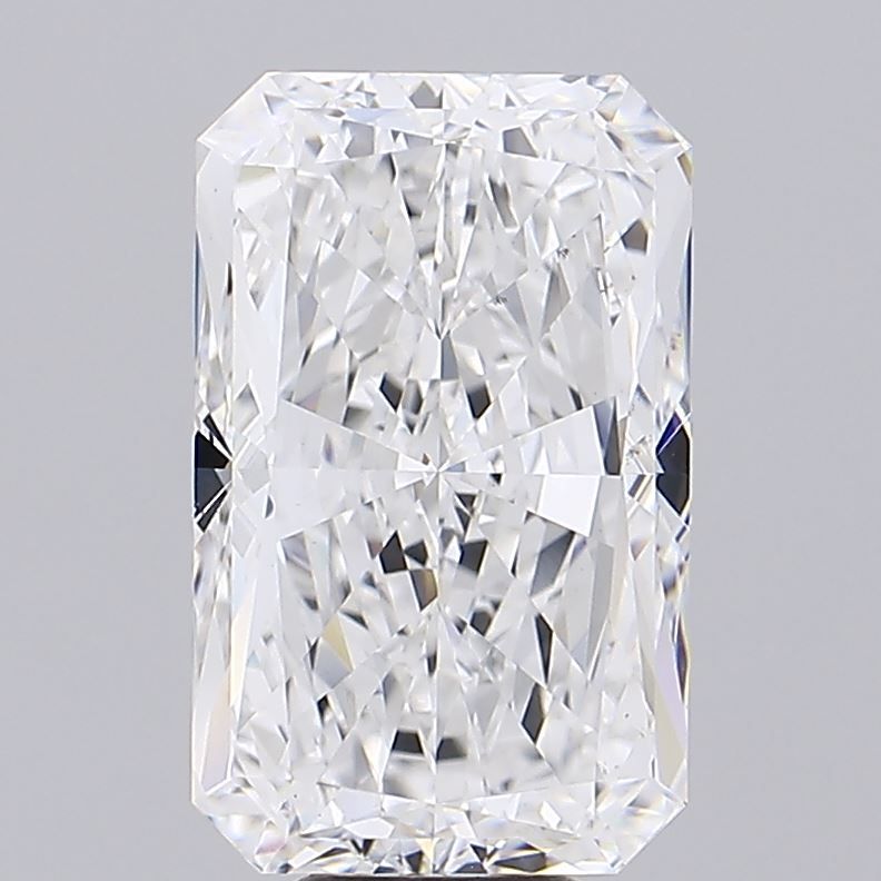10.07 Carat Radiant Lab Diamond with  Cut Diamond in 14KT  view 1
