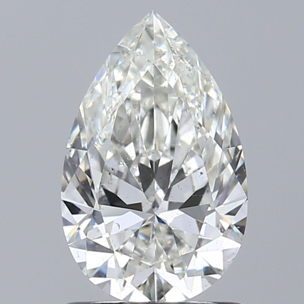 1.2 Carat Pear Natural Diamond with  Cut Diamond in 14KT  view 1
