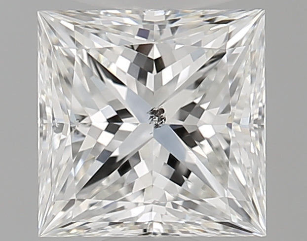 1.01 Carat Princess Natural Diamond with  Cut Diamond in 14KT  view 1
