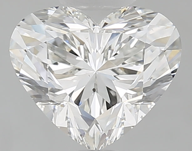 1.53 Carat Heart Natural Diamond with  Cut Diamond in 14KT  view 1

