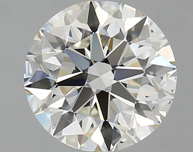 1.63 Carat Round Natural Diamond with  Cut Diamond in 14KT  view 1

