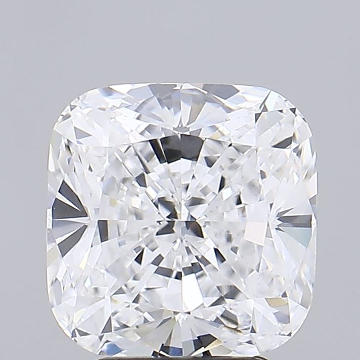 4.01 Carat Cushion Lab Diamond with  Cut Diamond in 14KT  view 1

