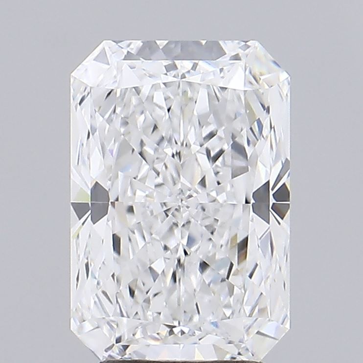 3.51 Carat Radiant Lab Diamond with  Cut Diamond in 14KT  view 1
