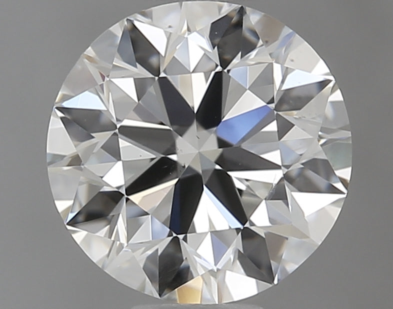 0.86 Carat Round Natural Diamond with  Cut Diamond in 14KT  view 1
