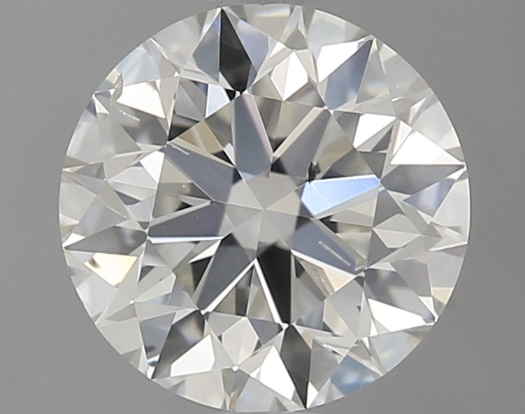 0.76 Carat Round Natural Diamond with  Cut Diamond in 14KT  view 1
