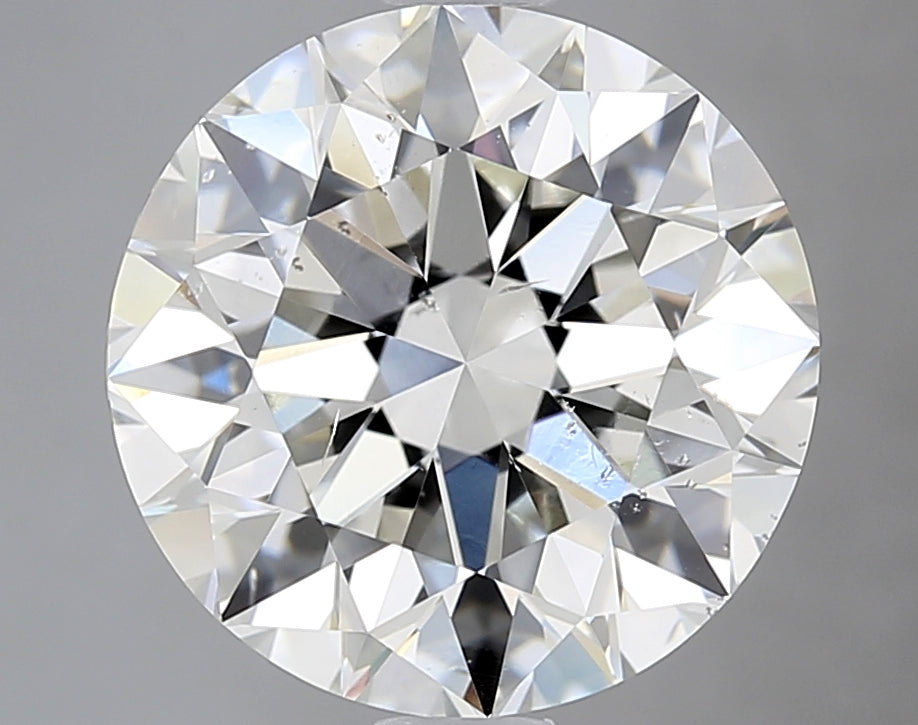 4.51 Carat Round Natural Diamond with  Cut Diamond in 14KT  view 1

