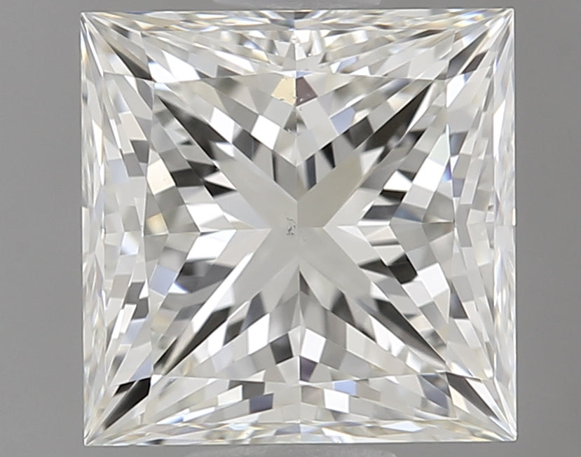 1.5 Carat Princess Natural Diamond with  Cut Diamond in 14KT  view 1
