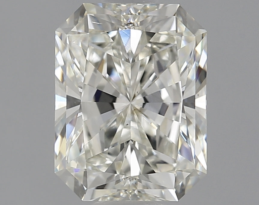 1.5 Carat Radiant Natural Diamond with  Cut Diamond in 14KT  view 1
