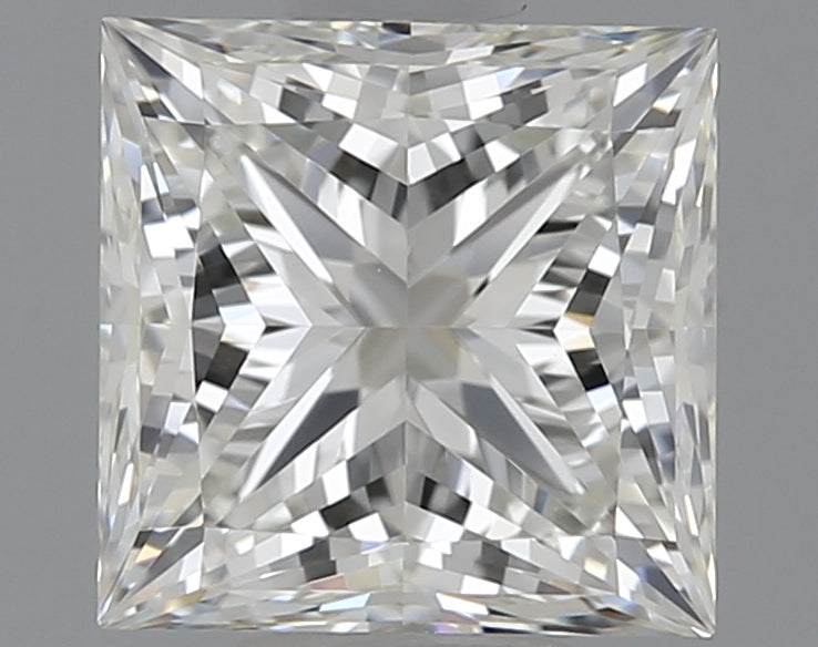 1.06 Carat Princess Natural Diamond with  Cut Diamond in 14KT  view 1
