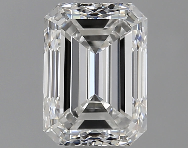 1.0 Carat Emerald Natural Diamond with  Cut Diamond in 14KT  view 1
