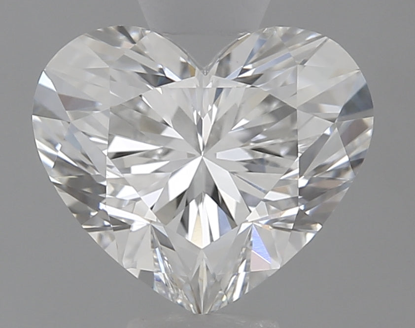 1.0 Carat Heart Natural Diamond with  Cut Diamond in 14KT  view 1
