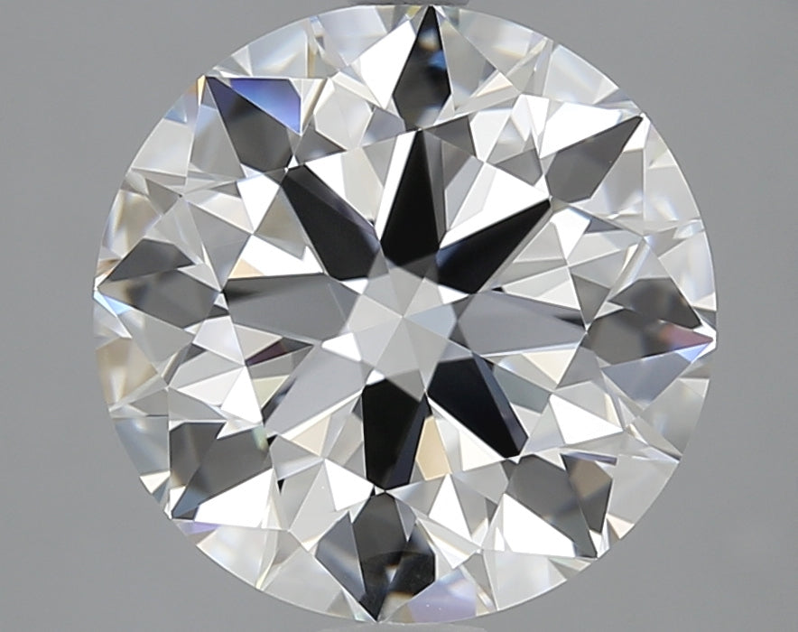3.54 Carat Round Natural Diamond with  Cut Diamond in 14KT  view 1
