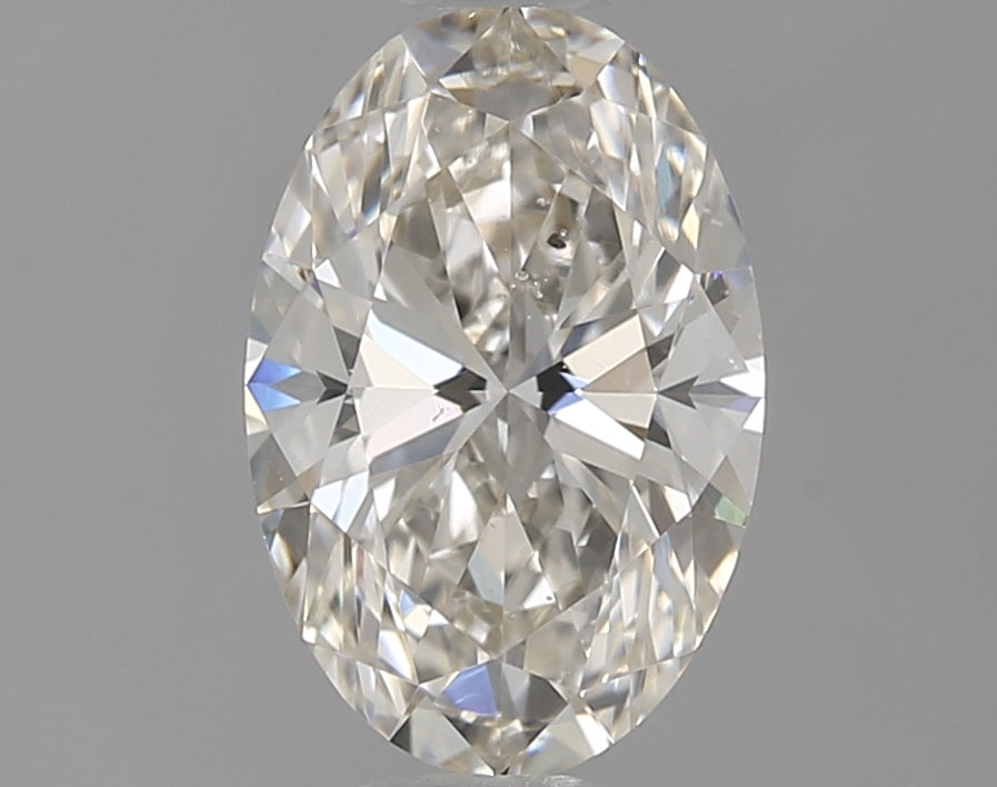 1.0 Carat Oval Natural Diamond with  Cut Diamond in 14KT  view 1
