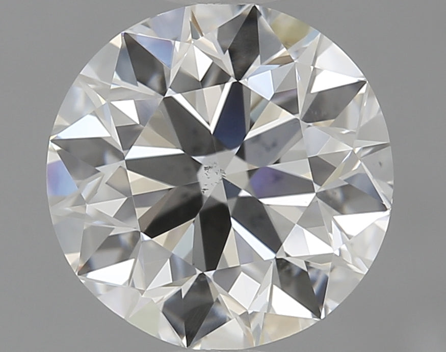 1.5 Carat Round Natural Diamond with  Cut Diamond in 14KT  view 1
