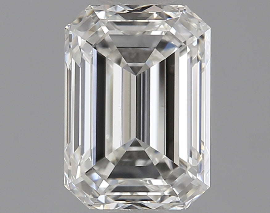 1.5 Carat Emerald Natural Diamond with  Cut Diamond in 14KT  view 1
