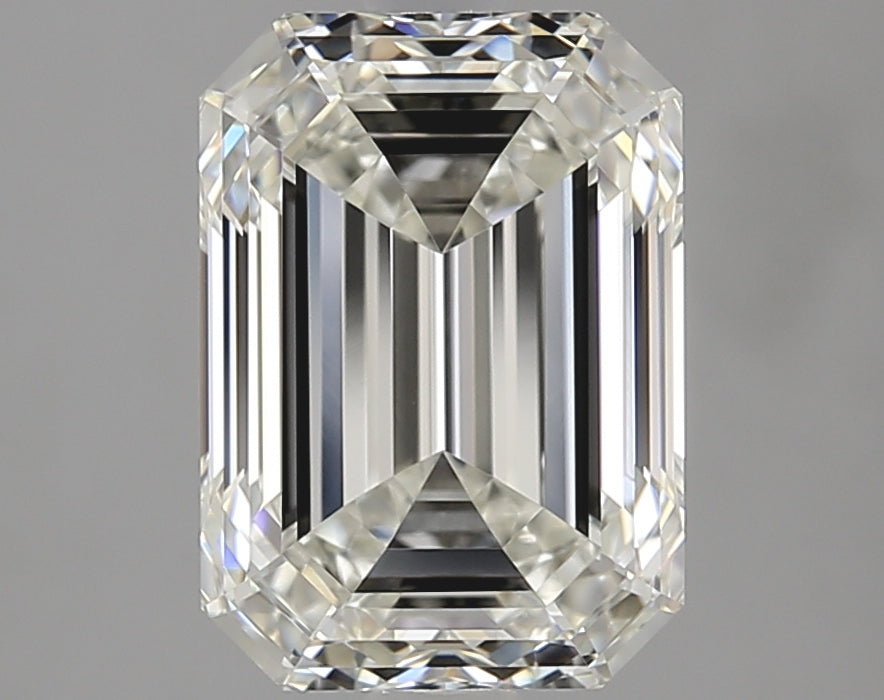 3.02 Carat Emerald Natural Diamond with  Cut Diamond in 14KT  view 1
