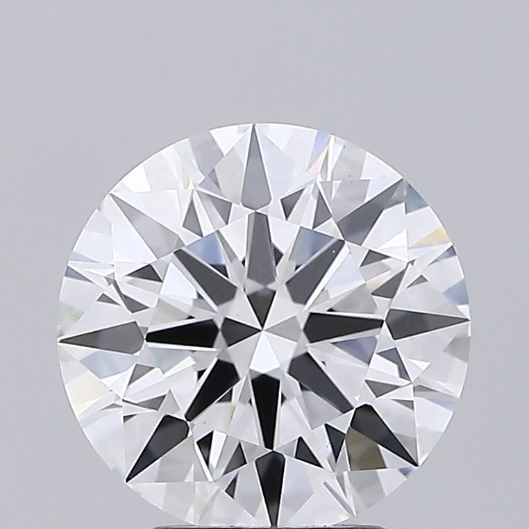 3.59 Carat Round Lab Diamond with  Cut Diamond in 14KT  view 1
