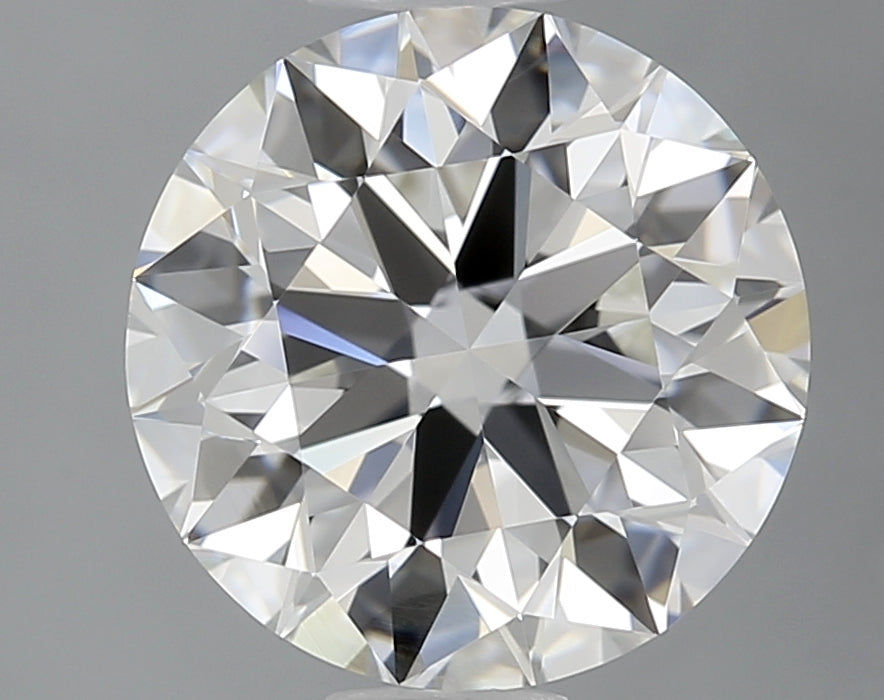 1.9 Carat Round Natural Diamond with  Cut Diamond in 14KT  view 1
