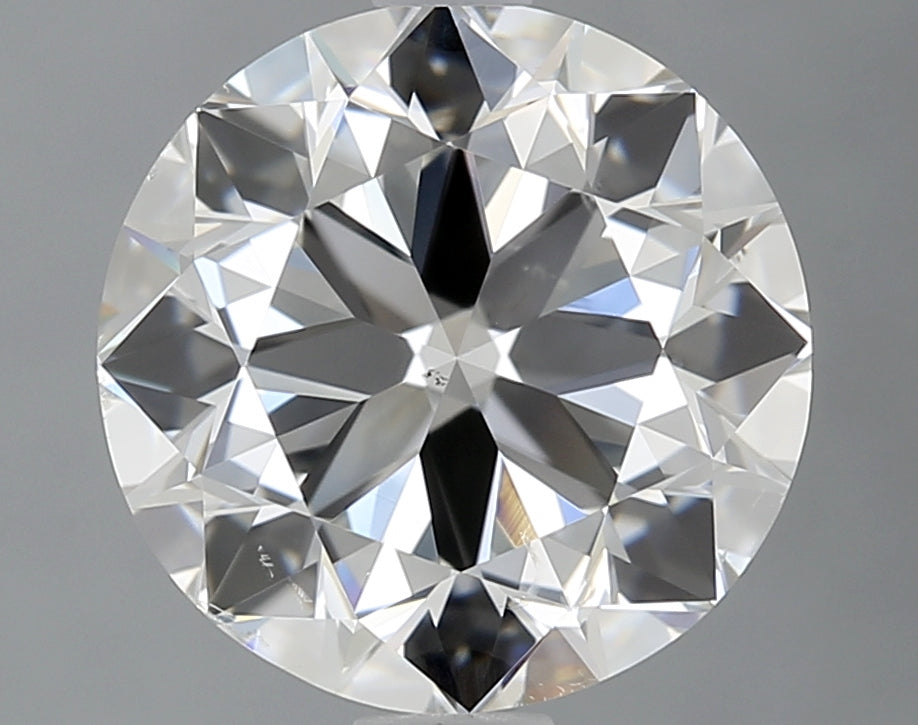2.5 Carat Round Natural Diamond with  Cut Diamond in 14KT  view 1

