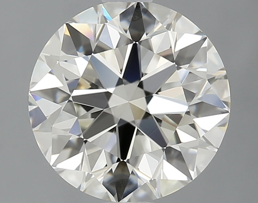 1.76 Carat Round Natural Diamond with  Cut Diamond in 14KT  view 1
