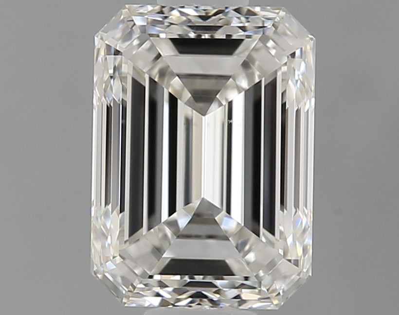 1.0 Carat Emerald Natural Diamond with  Cut Diamond in 14KT  view 1
