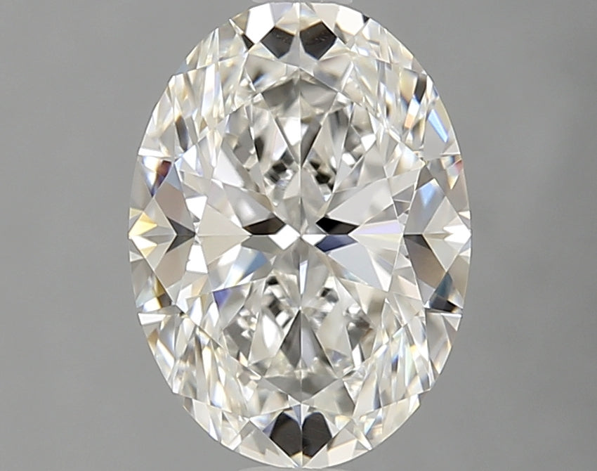 1.7 Carat Oval Natural Diamond with  Cut Diamond in 14KT  view 1
