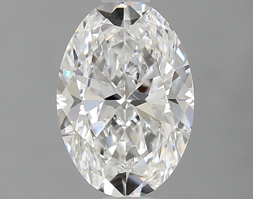 1.0 Carat Oval Natural Diamond with  Cut Diamond in 14KT  view 1
