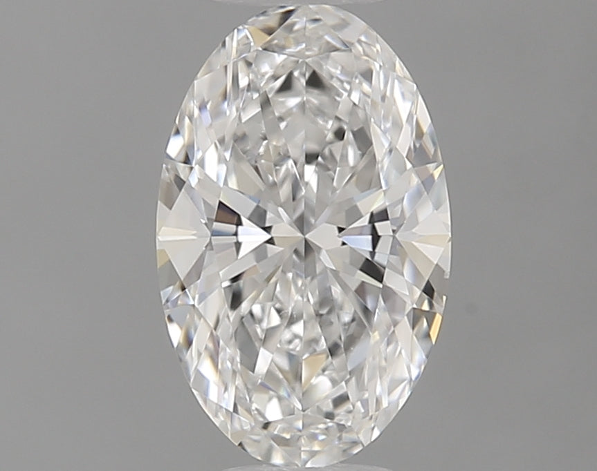 0.5 Carat Oval Natural Diamond with  Cut Diamond in 14KT  view 1

