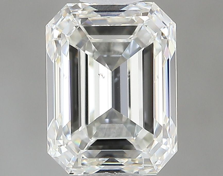 1.0 Carat Emerald Natural Diamond with  Cut Diamond in 14KT  view 1
